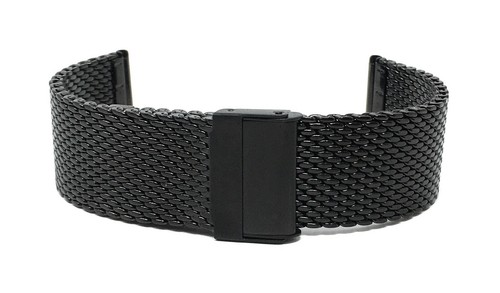 Stainless Steel Mesh Watch Band Strap, Thick Metal 14mm 16mm 18mm 20mm 22mm 24mm - Picture 23 of 43