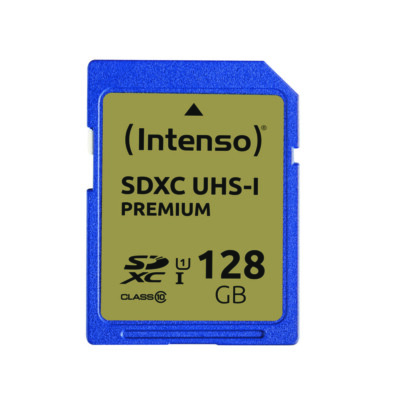 Intenso SDXC Karte 128GB Speicherkarte UHS-I Premium 90 MB/s Class 10 bulk