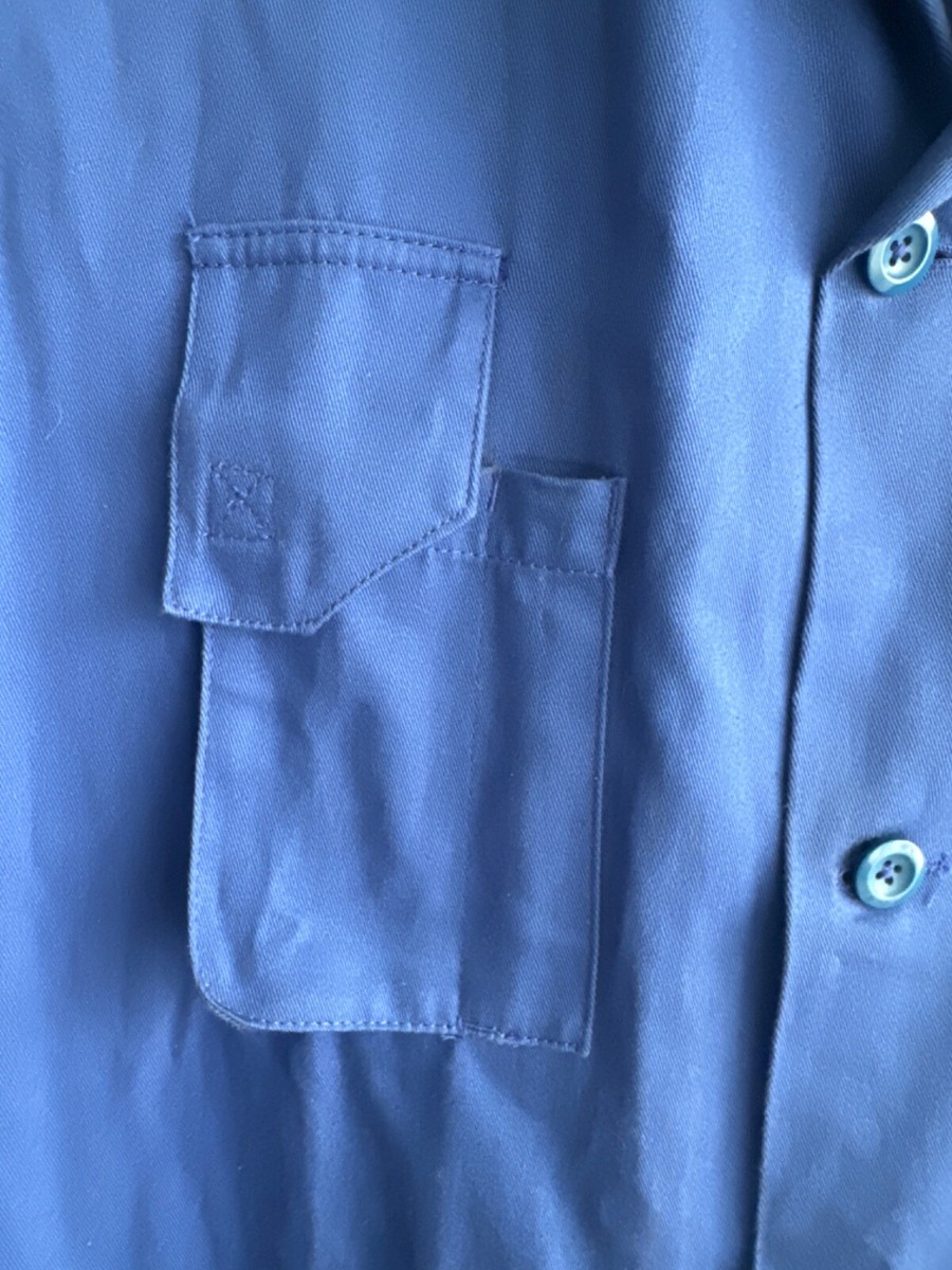 CDG Comme des Garçons mens blue large lab coat look inspired CDG Comme des Garçons mens blue large lab coat look inspired