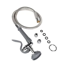 KOLLNIUN Spray Valve with Pre-Rinse Hose 44 inches Commercial Flexible Stainl...