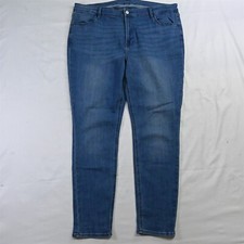 Old Navy 18 High Rise Super Skinny Medium Wash Stretch Denim Jeans