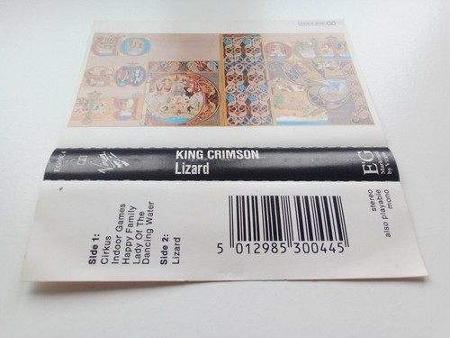 King Crimson "Lizard", cassette album, Virgin, Italy, reissue - Picture 3 of 10
