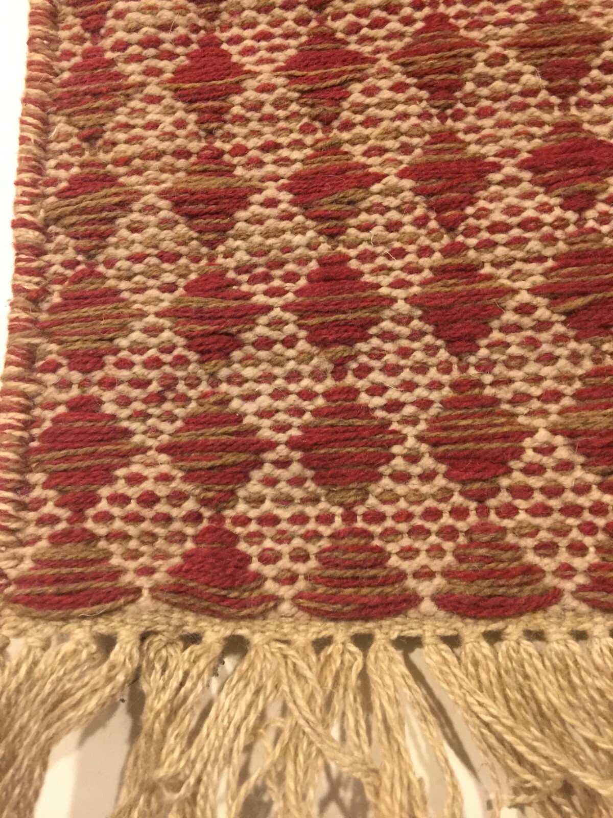 Pottery Barn Isaac Indoor Outdoor Rug Runner 2 5x9 Red Recycled