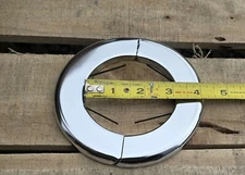 2.5" IPS Chrome Split Pipe Spring Escutcheon Steel Flange Ring Plate 63.5 mm 