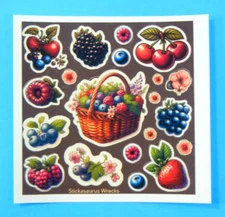 Basket & Berries Mini Sticker Sheet