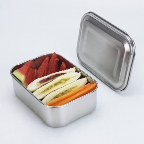 Fdit boîte de rangement des aliments Boîte à lunch ronde en acier Fdit boîte de rangement des aliments Boîte à lunch ronde en acier