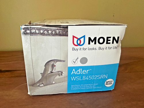 Grifo de baño Moen WSL84502SRN Adler de una manija - níquel cepillado - Imagen 10 de 10
