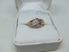 10k yellow gold  diamond ring size 7