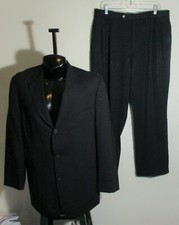 BROOKS BROTHERS Navy BLue 2 Pc Suit Men's Size 44L, 34X30