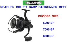 RON THOMPSON REACHER FREE SPOOL CARP REEL BIG PIT BAITFEEDER LINE BAIT RUNNER
