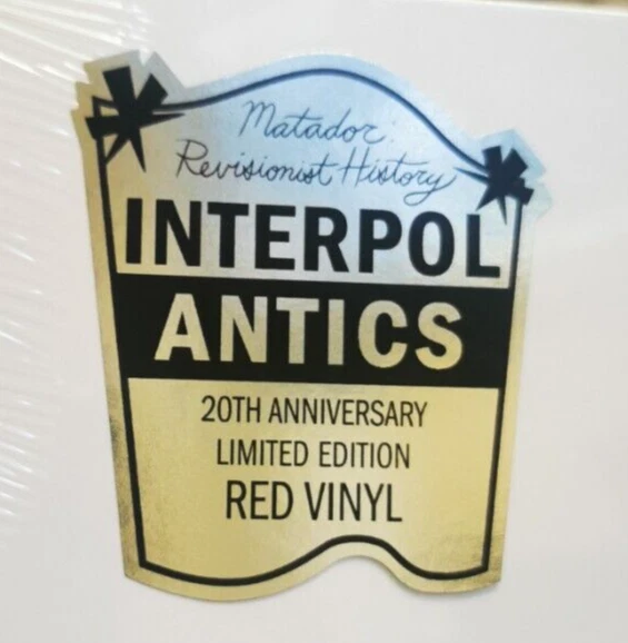 INTERPOL LP Antics RED VINYL 20th Anniversary Ltd Edition NEW Sealed In STOCK - Image 2 of 4