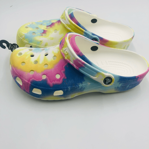 Brand New Tie Dye Crocs Graphic Clogs Shoes Size 9 For Men & 11 Women - Picture 6 of 6