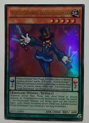 Künstlerkumpel Dolph Dolchmann RATE-DE003 Ultra Rare DEUTSCH 1.Auflage Yu-Gi-Oh