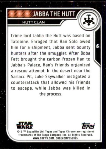 2023 Topps Chrome Star Wars Black Wave Refractor Cards - Pick Your Card - Picture 61 of 157