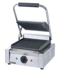 Adcraft Sg-811 Single 8" x 8" Electric Ribbed Sandwich / Panini Grill