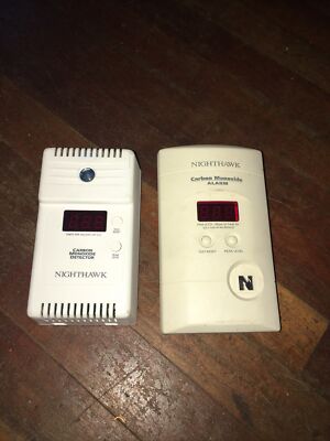 2) Kidde Nighthawk Plug-In Carbon Monoxide Detector & Alarm  KN-COPP-3 Nig