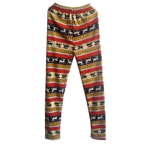 Women's Winter Fleece Lined Thick Warm Leggings Warm Insulated Christmas Pants - Picture 23 of 23