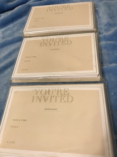 You’re invited Honoring Gold White Invitation Cards Bday Graduation 3x20 $21 - 第 1/6 張圖片