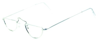 B.O.I.C. London Line 10KT GF Rhodium Half Eye 42x22mm FRAMES RX Optical Glasses