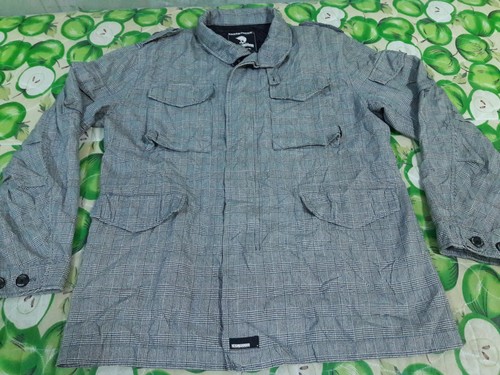 NEIGHBORHOOD NBHD 2004 TECHNICAL APPAREL CHECKED MILITARY COAT BLAZER JACKET M - Picture 3 of 12