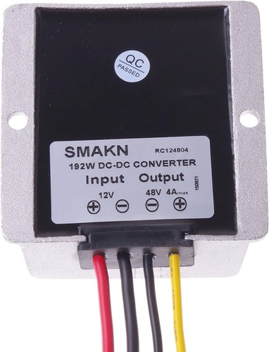 SMAKN® Waterproof DC/DC Converter 12V (10-30V) Step UP to 48V/4A 192W Grey - Picture 5 of 7