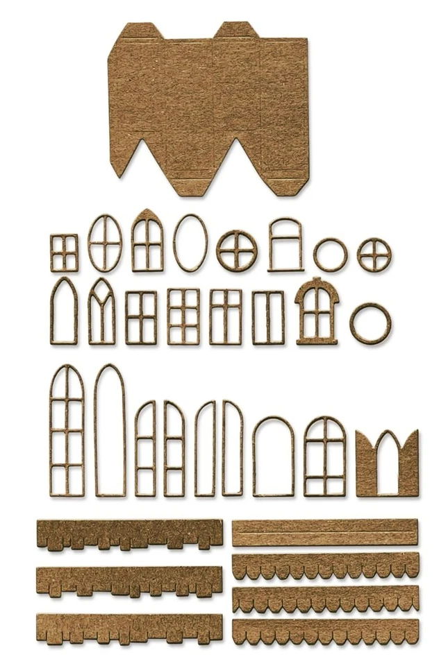 New Sizzix Thinlits Village Collection 87pc #665564 Retail $84.99 by Tim Holtz - Image 3 of 4
