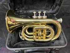 Kersting Pocket Trumpet with mouthpiece and case