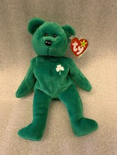 3312M Ty Beanie Baby ERIN St Patrick's Day 1997 ERRORS STAR TUSH TAG PC Pellets