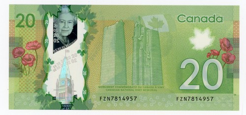 Canada ... P-108b(BC-71b) … 20 Dollars … 2012/19 … Choice*UNC*. Plate 03/03. - Picture 2 of 2