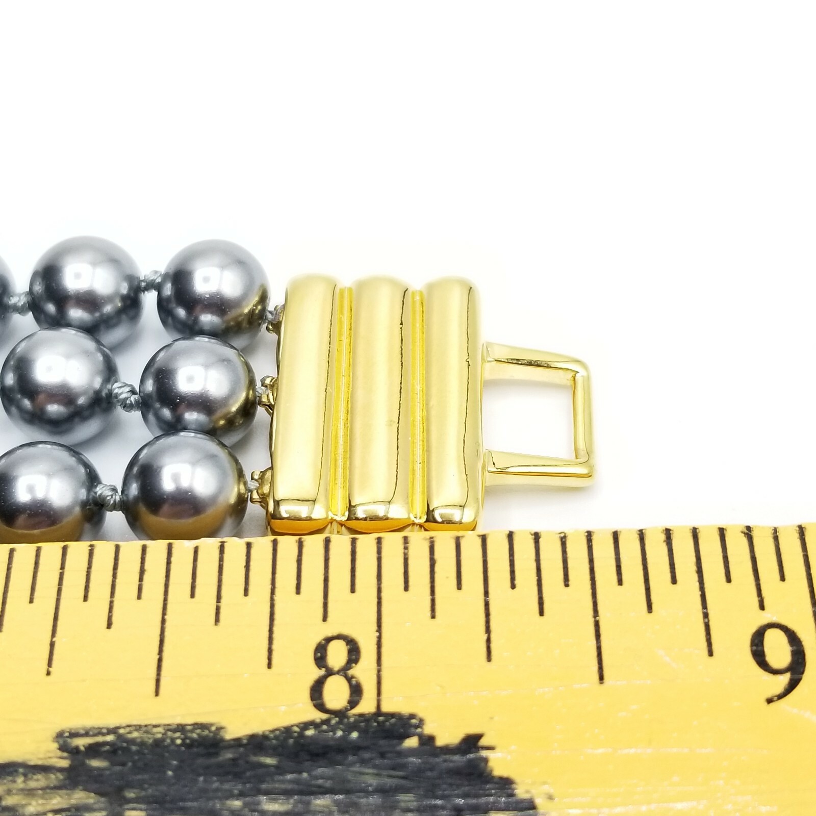 Vtg KJL Bracelet Beautiful 3 Strand KENNETH LANE … - image 7