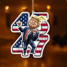 Dancing President Trump Ornament, Trump Christmas Ornament, Trump 2024 Ornament
