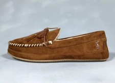 Polo Ralph Lauren Tan Slippers Sherpa Lining Men's SMF1207ARL Sz 13