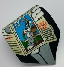 Looney Tunes Stamp Polyester Tie Bugs Bunny Character Men Necktie 56.5 x 3.3/8