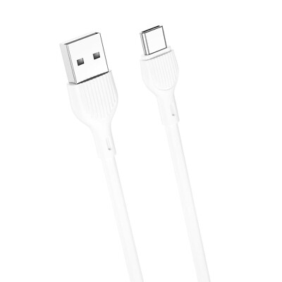 2m USB Typ C Kabel für itel P65 Computer PC Datenkabel Ladekabel WEIß