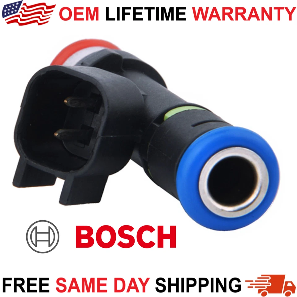 Inyectores de combustible nuevos genuinos Bosch x4 2004-2015 Mazda 2,0 L I4, 2,3 L I4 #0280158287 Foto 4 de 4