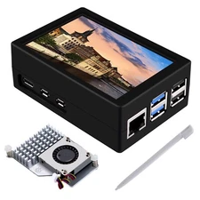 3.5 Inch 480x320 Pixels Display with ABS case & Active Cooler Kit For Pi 5