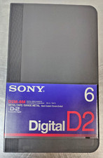 Lot  6 SONY NEW Vintage Metal Tape Digital Videocassette D2M-6M 56m/184ft