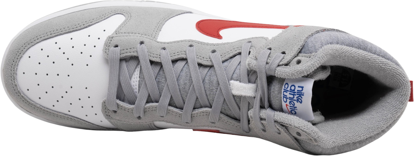 Nike Dunk SE High Athletic Club - Light Smoke Grey Gym Red for