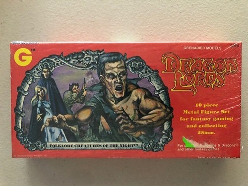 Grenadier Miniatures Box Folklore Creatures of the Night Dragon Lords D&D #2014