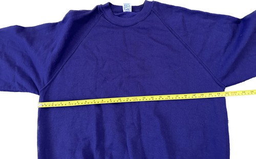 Nueva con etiquetas Sudadera Vintage Años 90 JERZEES Blanco Púrpura Cuello Redondo XL De Colección Hecha en EE. UU. NUEVO DE LOTE ANTIGUO - Imagen 8 de 9