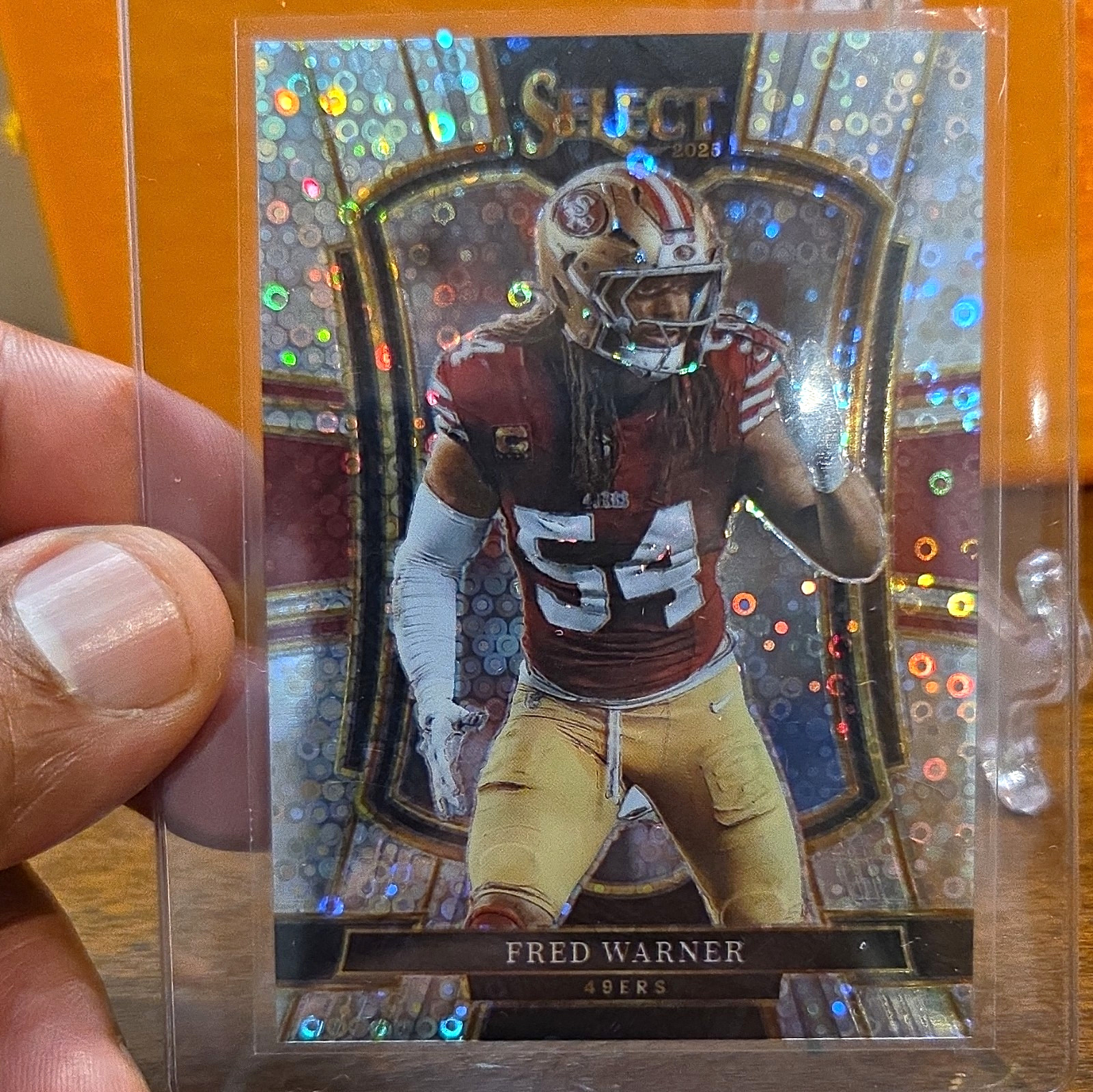 Panini 2025 Select Fred Warner Premier Level Prizm #118 San Francisco 49ers