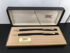 Set Penna A Sfera E Matita Cross Classic Century - Stile Satinato Cromato - Matita 0,7 Mm Inclusa