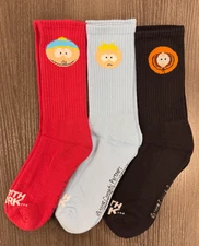 Brand New - One Size Fits Most - South Park - 3 Pair Crew Socks