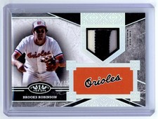 2025 Topps Tier One Brooks Robinson Game Used Prime Patch Silver Holo /10 HOF