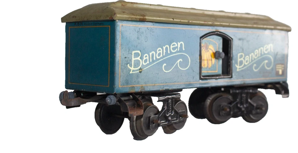 1930's Karl Bub (KBN) 0-gauge "Bananen" Tin Lithographed Freight Car - Image 3 of 4