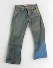 Levis Men Size 38 x 34 Jeans 505 Regular Fit Straight Pants Cotton