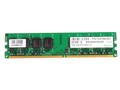 2GB Apacer 75.A73AA.G03 DDR2-800Mhz PC2-6400U CL5 RAM Arbeitsspeicher