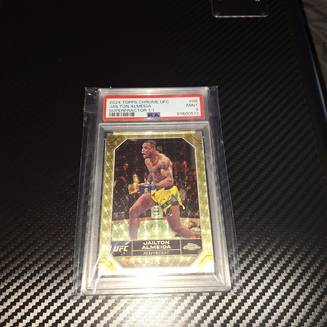 Jailton Almeida Jailton Malhadinho 2024 Topps Chrome UFC Superfractor 1/1 PSA 9