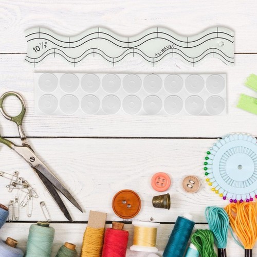 Wavy Quilting Templates Quilters Rulers Clear Acrylic Quilting Rulers for Sewing - Picture 6 of 8