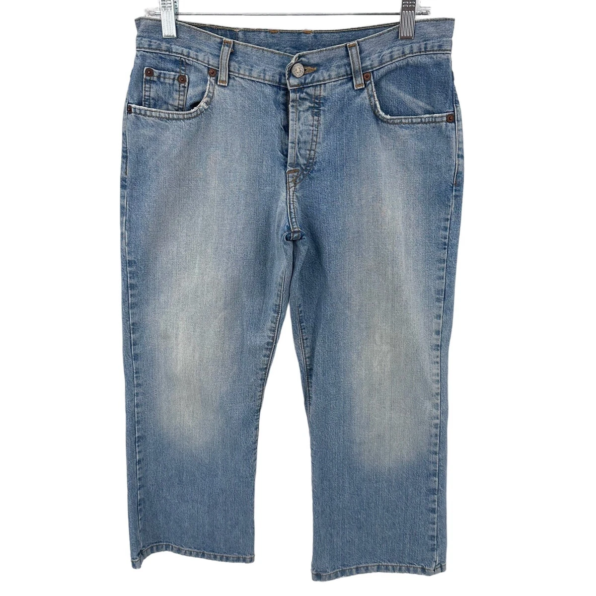 Jean Délavé Foncé Lucky Brand Pour Femme - Taille 6/28, Coupe Capri - Occasion En Très Bon état